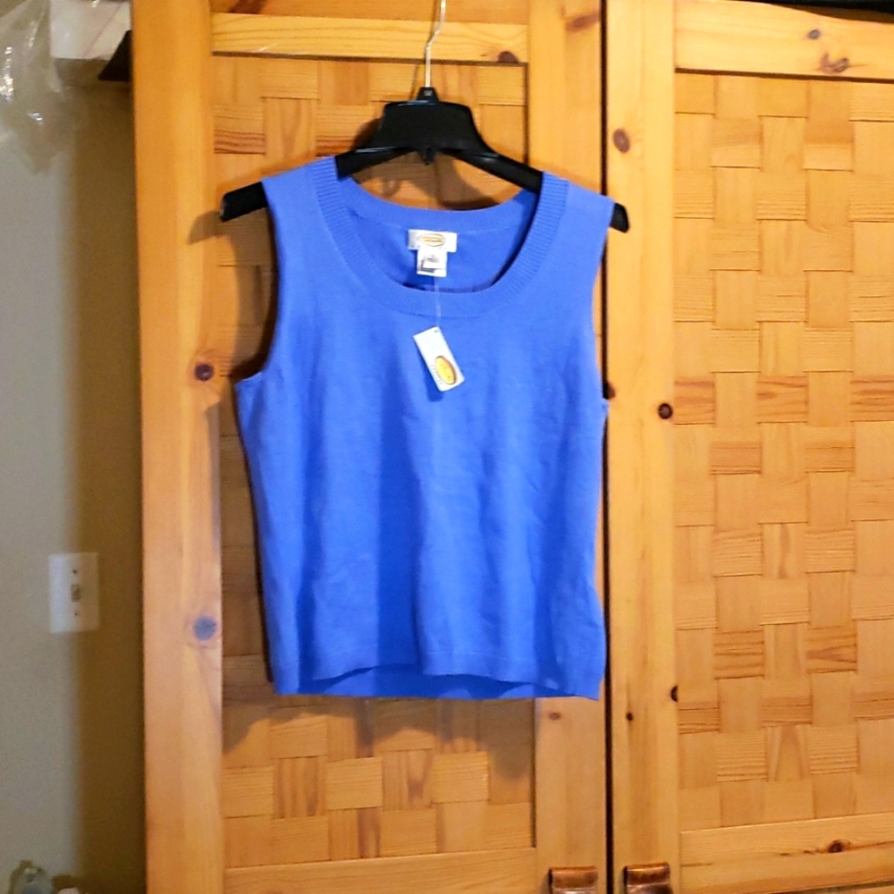 "Talbots" Blue / Purple Vest 🍉